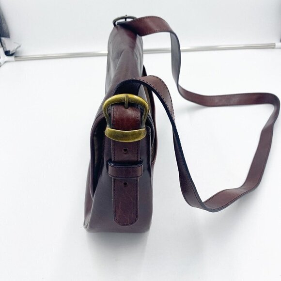 OROTON Australian Handmade Tobacco Brown Handbag Shoulder Strap - Picture 4 of 7